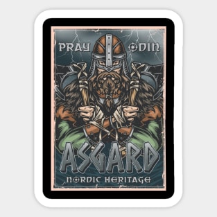 Pray Odin Sticker